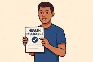 A boy with Health Insurance 